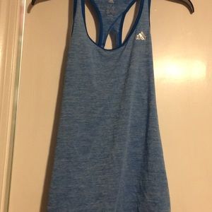 Light blue adidas athletic tank